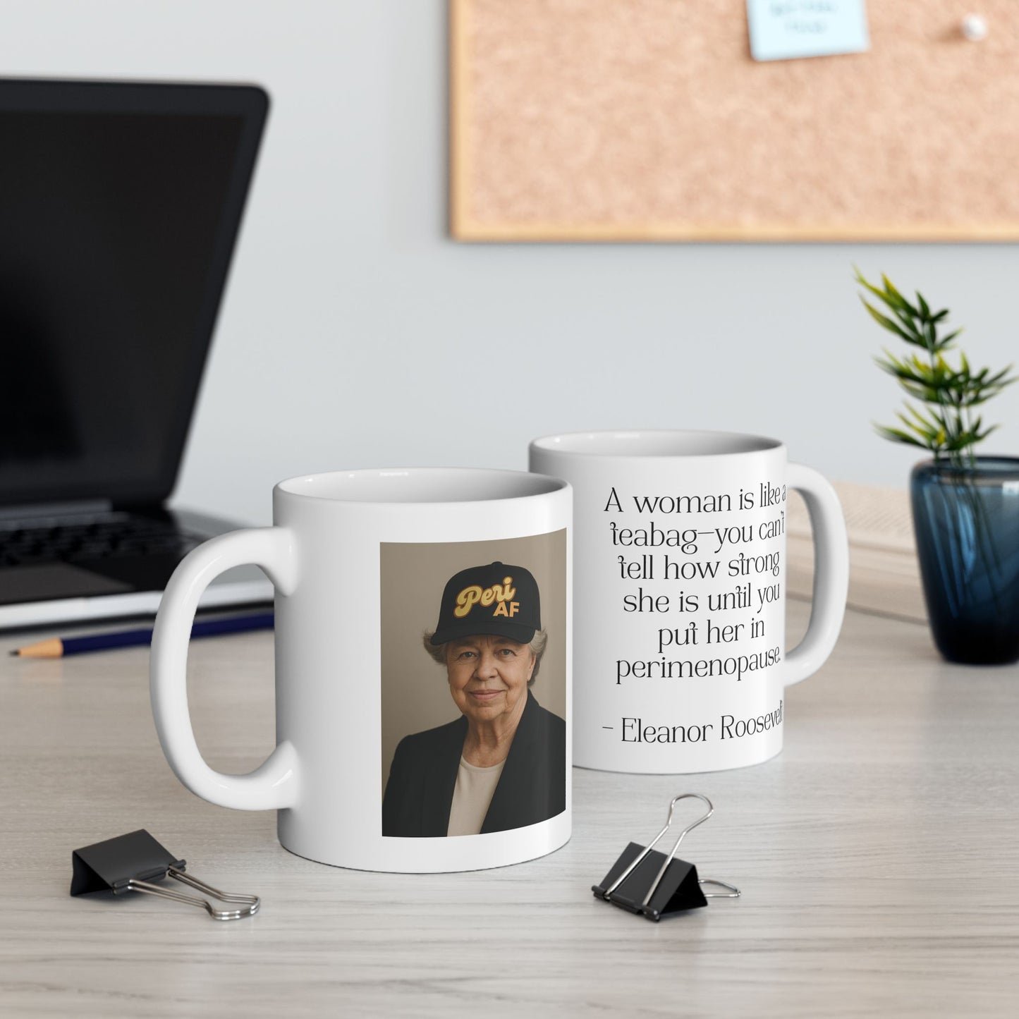 ☕ “Teabag Truth” Mug – Perimenopause Edition