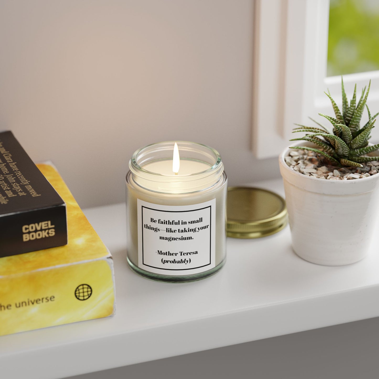 Take Your Magnesium” Candle – Mother Teresa-ish Edition